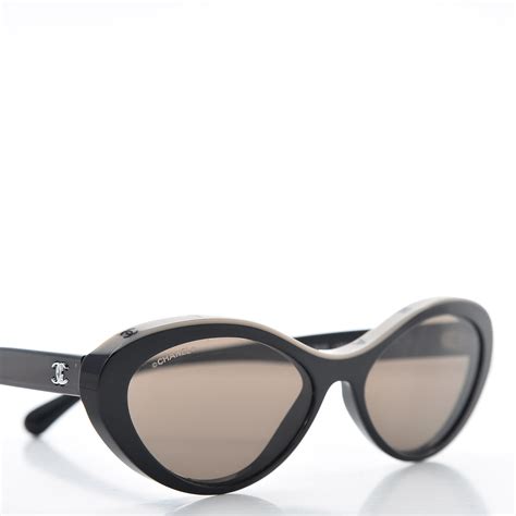 chanel acetate oval black sunglass|Oval Sunglasses .